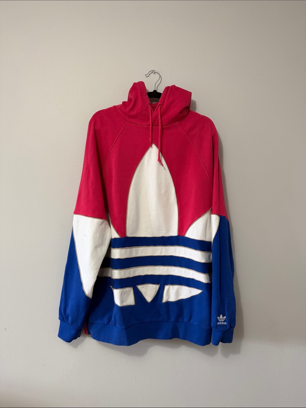 adidas Women’s Crewneck Sweatshirt - Pink/White/Blue